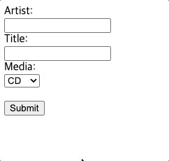 앨범 추가 2단계: 웹 브라우저에서 정보를 입력한다